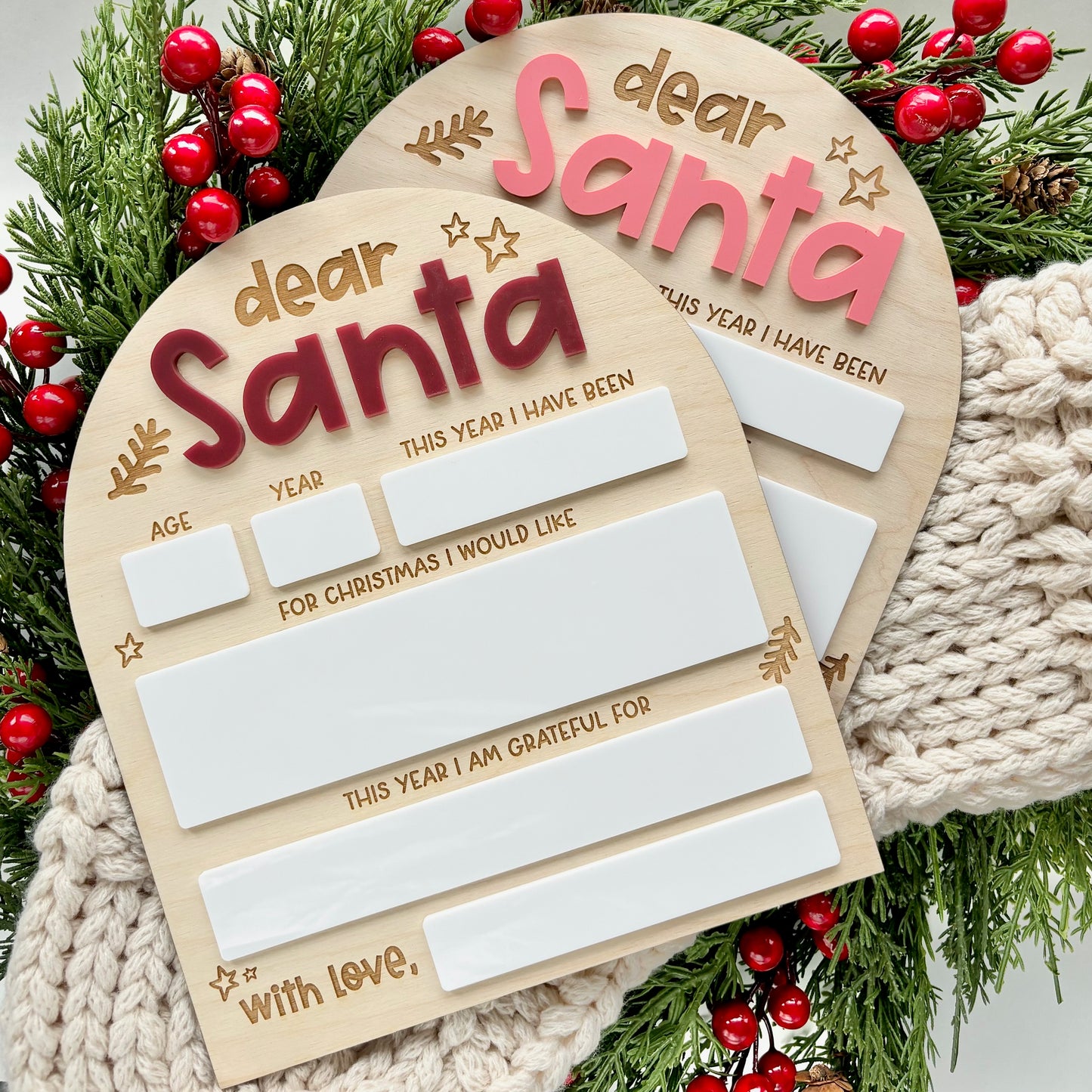 Dear Santa Arch Letter