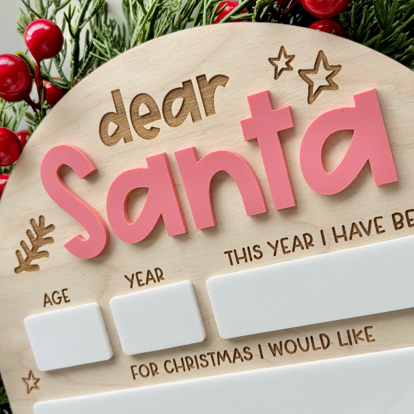 Dear Santa Arch Letter