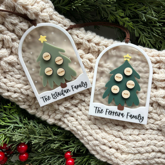 Family Christmas Tree Ornament