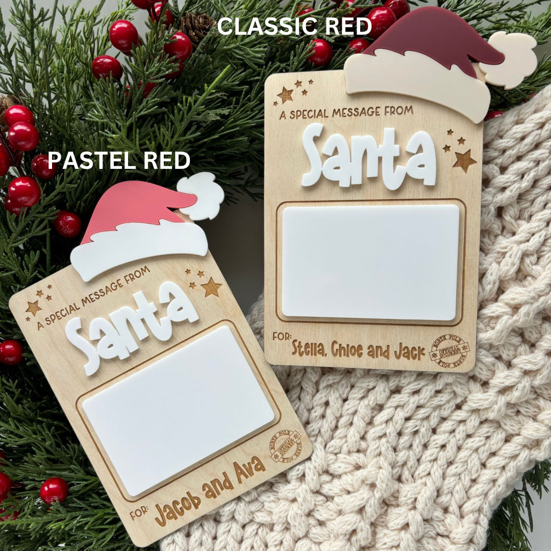 Santa Message - Dry Erase Board