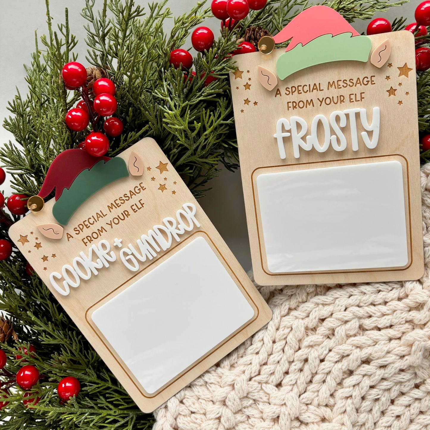 Special Elf Message - Dry Erase Board